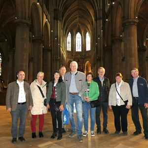 v.l.n.r.: Andreas Kattner, Brigitte Müller, Angelika Beroun-Linhart, Manfred Bayer, Helmut Beroun, Monika Bayer, Thomas Müller, Maria und Josef Haftner